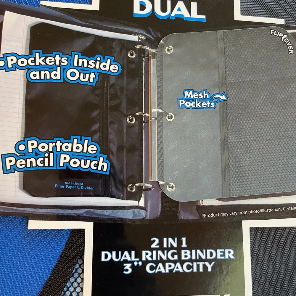 Case-it 2 in 1 dual ring binder